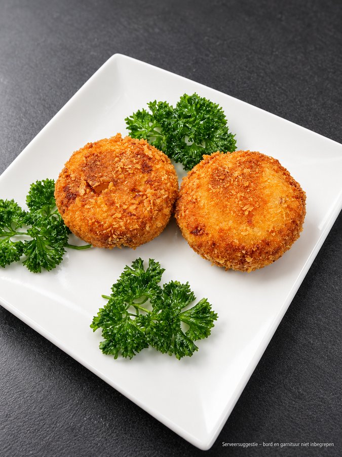 Huisbereide Serrannoham/ geitenkaas kroket